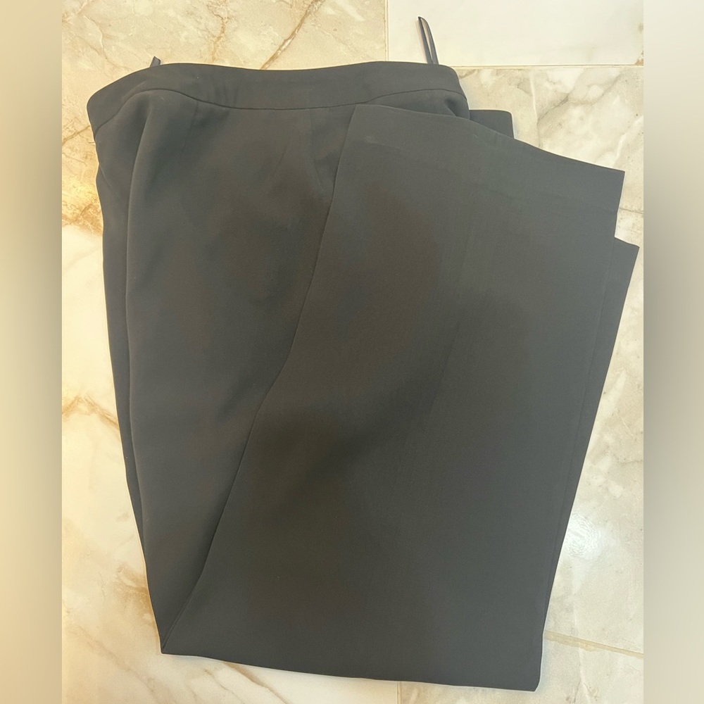 KASPER Freshly Dry Cleaned Work Trouser Pant - Black Size 16